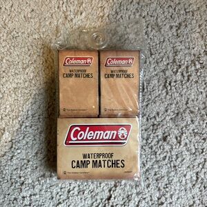 NWT Coleman Waterproof Camp Matches